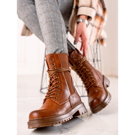 Super Mode Botas caçadores casuais castanho 1
