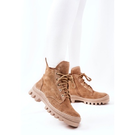 PF1 Botas de camurça quente Trappers Camel Cressid bege 2 PF1 Botas de camurça quente Trappers Camel Cressid bege 2