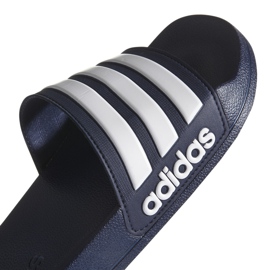 Chinelos Adidas Adilette Shower AQ1703 branco azul marinho 2
