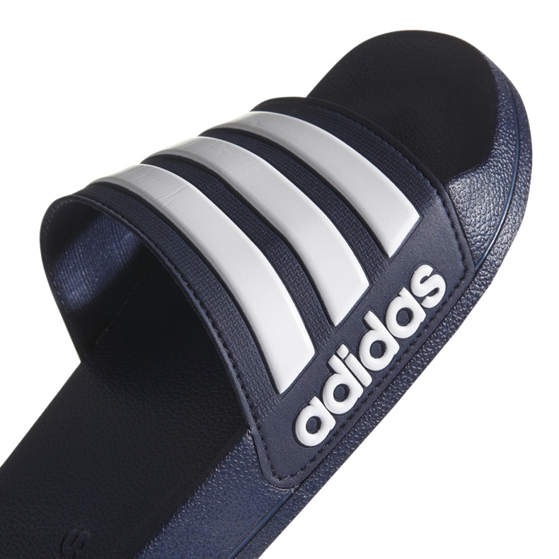 Chinelos Adidas Adilette Shower AQ1703 branco azul marinho 2