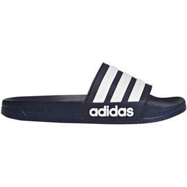Chinelos Adidas Adilette Shower AQ1703 branco azul marinho 1