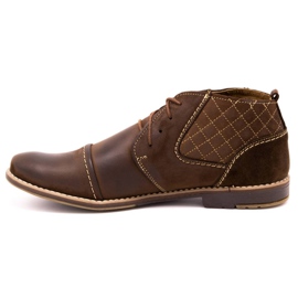 Olivier Sapatos acolchoados masculinos 254 marrons castanho 1