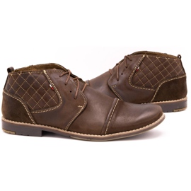 Olivier Sapatos acolchoados masculinos 254 marrons castanho 5