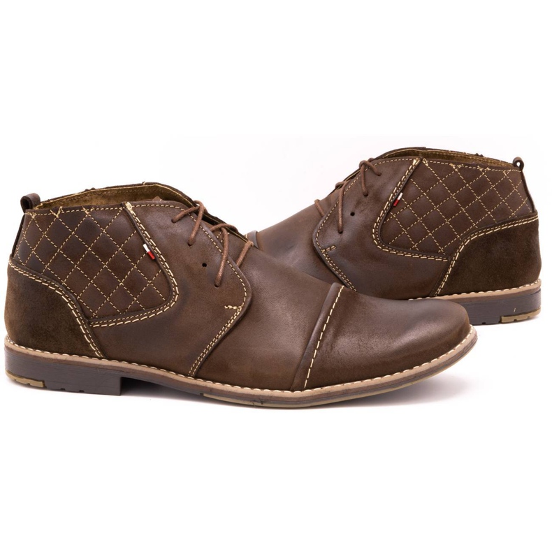 Olivier Sapatos acolchoados masculinos 254 marrons castanho 5