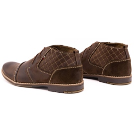 Olivier Sapatos acolchoados masculinos 254 marrons castanho 6
