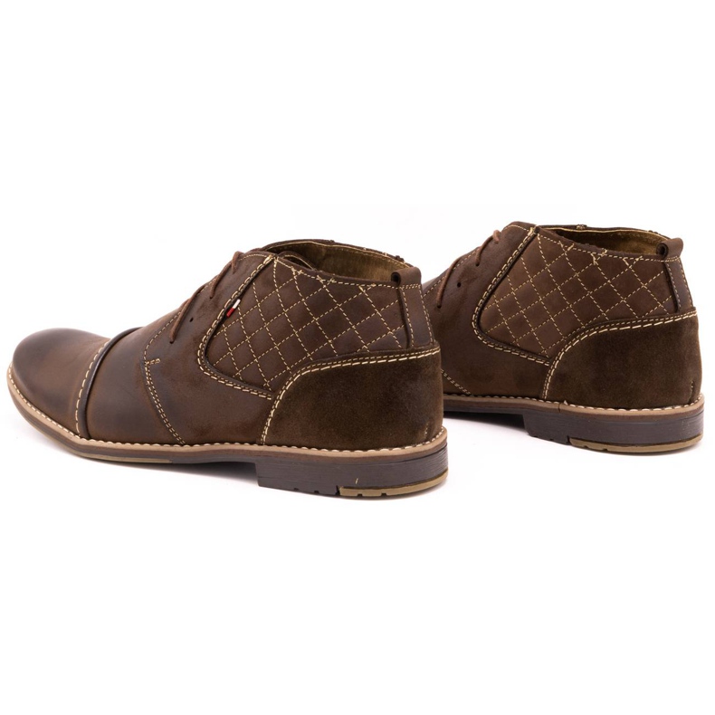 Olivier Sapatos acolchoados masculinos 254 marrons castanho 6