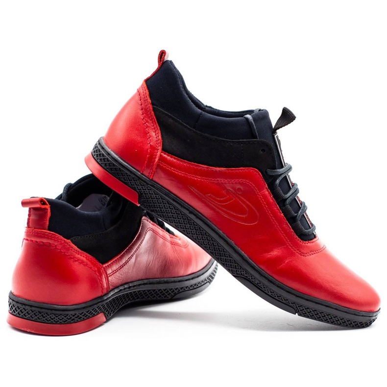 Polbut Botas de inverno masculinas vermelhas K27F vermelho 3