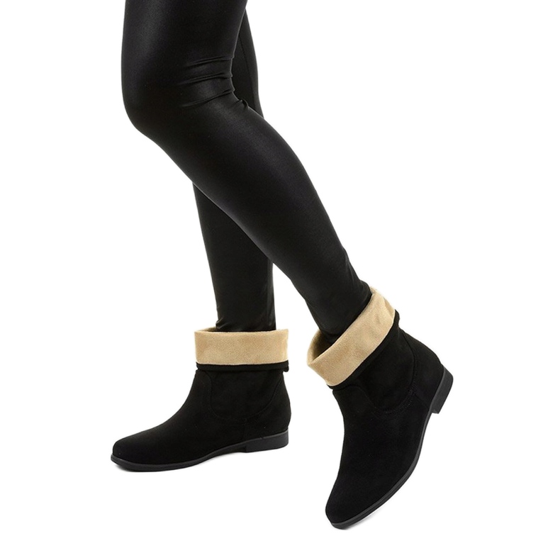 Botas de camurça preta de Islevine preto 3