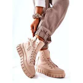 PH1 Tênis Quentes Na Plataforma Bege Marlow 2