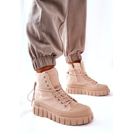 PH1 Tênis Quentes Na Plataforma Bege Marlow 3