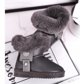 Apawwa Botas de neve infantis quentes com pele cinza Marella 4 Apawwa Botas de neve infantis quentes com pele cinza Marella 4