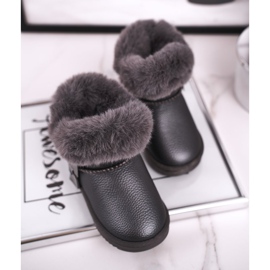 Apawwa Botas de neve infantis quentes com pele cinza Marella 7