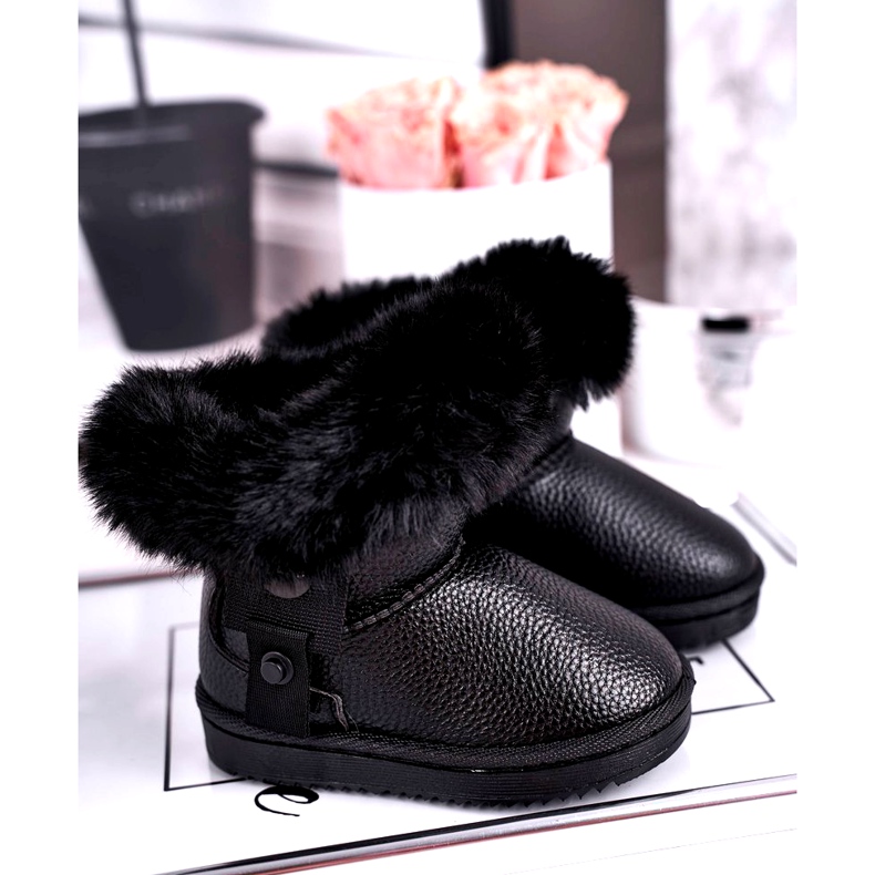 Apawwa Botas de neve infantis quentes com pele cinza Marella 1