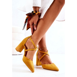 PS1 Sapatos femininos no salto em Spitz Yellow Future amarelo 2