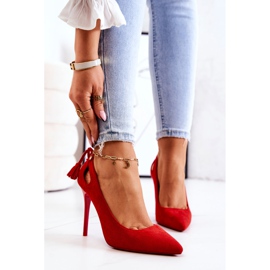 PS1 Stilettos femininos de camurça com Spitz Red Leven vermelho 1 PS1 Stilettos femininos de camurça com Spitz Red Leven vermelho 1
