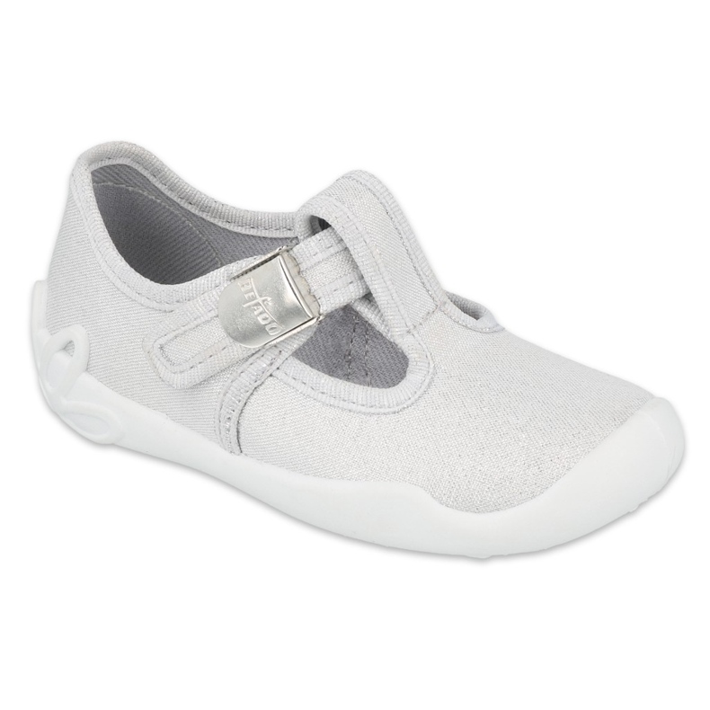 Sapatos infantis Befado prata em branco 115X001 cinza 4