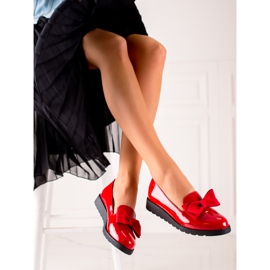 La.Fi Sapatos lacados com laço vermelho 1