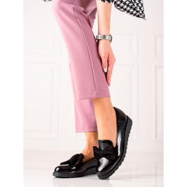 La.Fi Sapatos lacados com laço preto 2