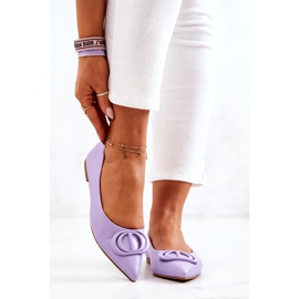 PS1 Bailarinas de couro Spitz Violet Rachelle roxo 1