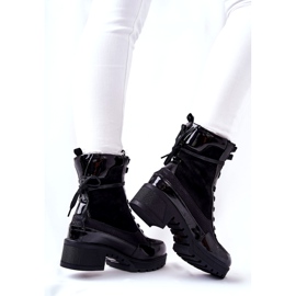 Botas de couro preto Meridiah 1