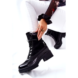 Botas de couro preto Meridiah 4