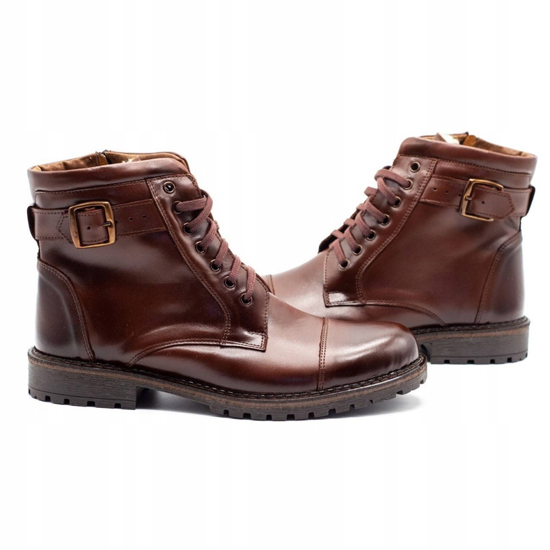 Olivier Botas de neve masculinas de 910 MP marrom escuro 3