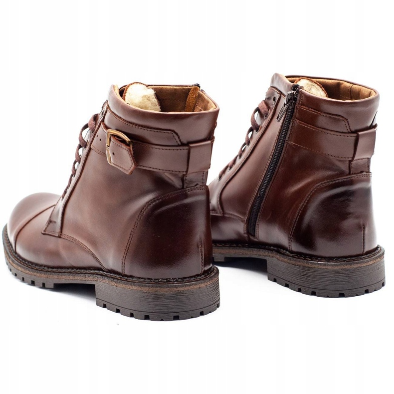 Olivier Botas de neve masculinas de 910 MP marrom escuro castanho 5