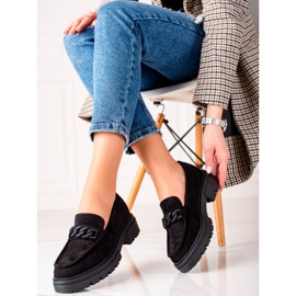 Mocassim LA.FI de camurça preta preto 1