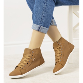 Tênis Chartier marrom com cano alto 1