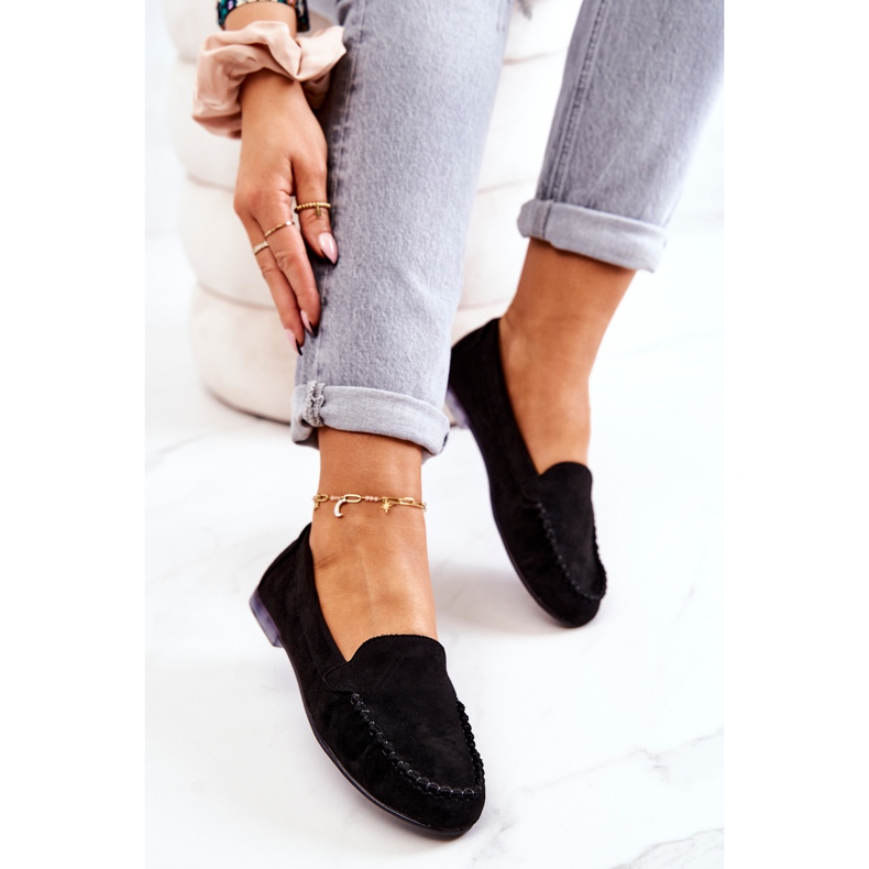 Mocassim de camurça Sergio Leone MK722 Preto 1