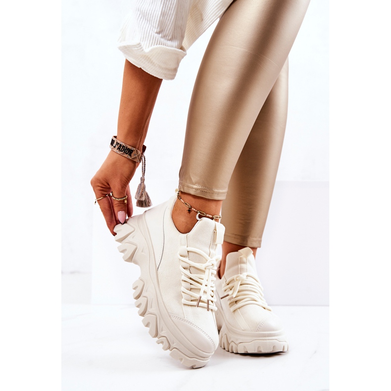 PS1 Tênis esportivo feminino Tênis bege claro Miles 1