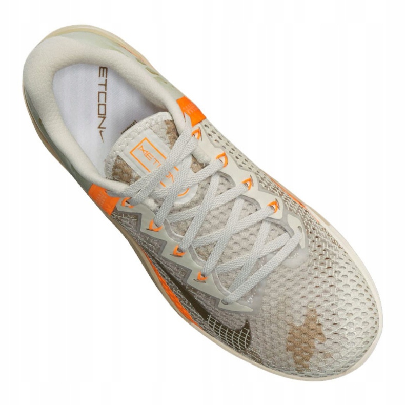 Tênis de treino Nike Metcon 6 M CK9388 028 bege laranja 4