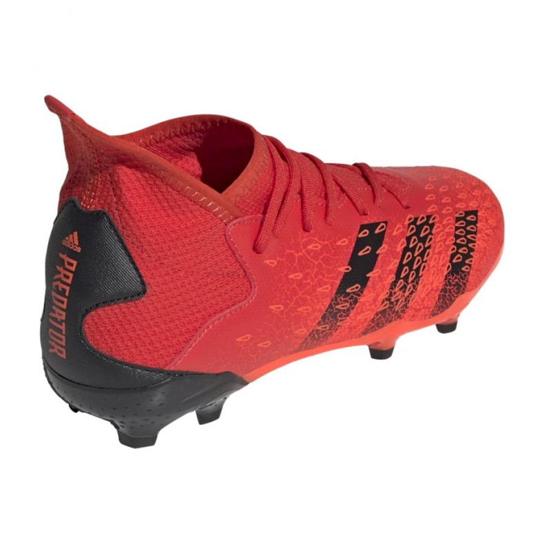 Chuteiras Adidas Predator Freak.3 Fg Jr FY6282 laranjas e tintos 1