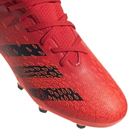 Chuteiras Adidas Predator Freak.3 Fg Jr FY6282 laranjas e vermelhos 3