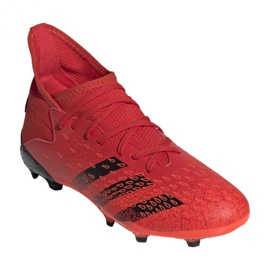 Chuteiras Adidas Predator Freak.3 Fg Jr FY6282 laranjas e tintos 4
