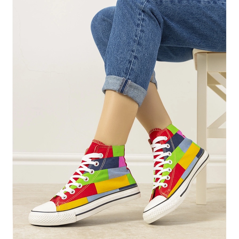 Tênis coloridos Gabby vermelho 1