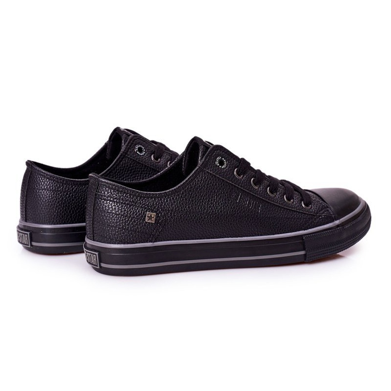 Tênis de couro masculino Big Star II174002 preto 1