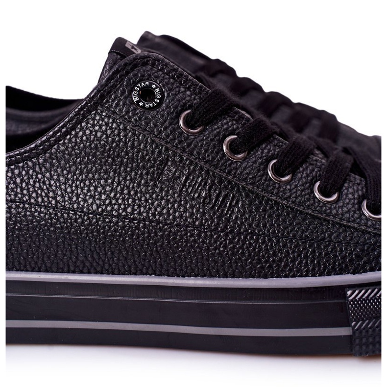 Tênis de couro masculino Big Star II174002 preto 3