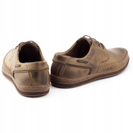 Polbut Sapatos masculinos de couro J44PŁ marrom 4