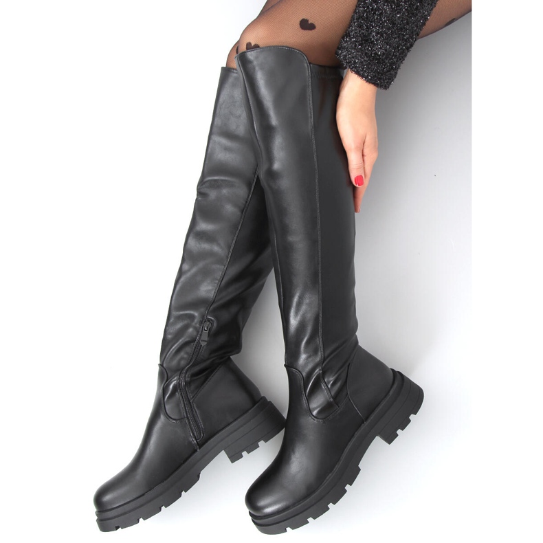 Botas femininas de montaria Sofia Black preto 1