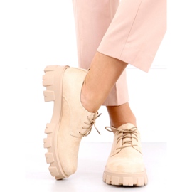 Sapatos em uma sola grossa Apoll Beige bege 2