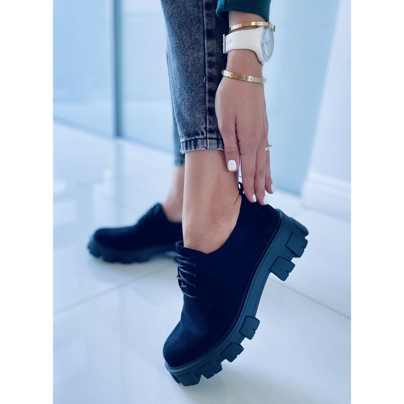 Sapatos em uma sola grossa Apol Black preto 1