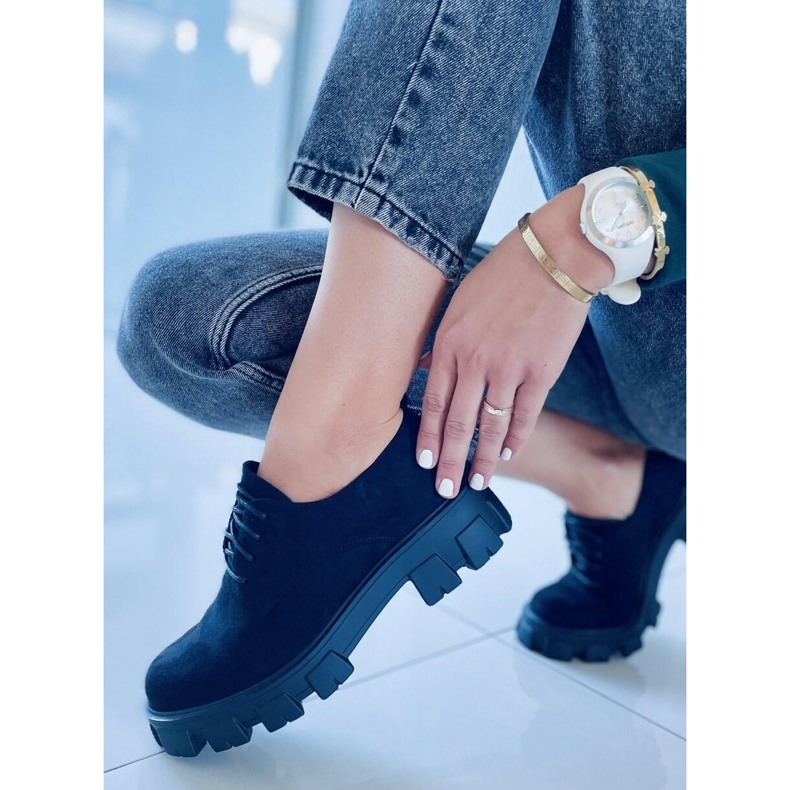 Sapatos em uma sola grossa Apol Black preto 2