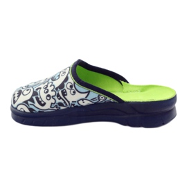 Sapatos infantis Befado para colorir chinelos branco azul marinho azul 2