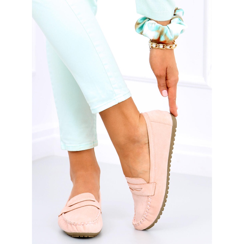 BM Mocassins femininos Rello Pink rosa 1