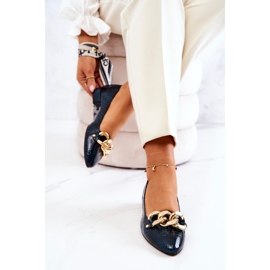 PA2 Sapatos de couro lacado de pele de cobra verde Elisabeth preto 1