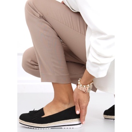 Mocassins femininos, alpargatas Hilma Black preto 2