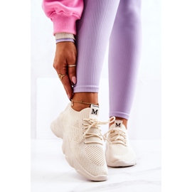 PS1 Tênis Esportes Tênis Tecido Bege Claro Nolene 2 PS1 Tênis Esportes Tênis Tecido Bege Claro Nolene 2