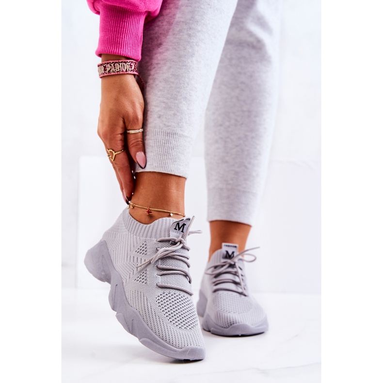 PS1 Tênis de tecido para calçados esportivos cinza Nolene 1