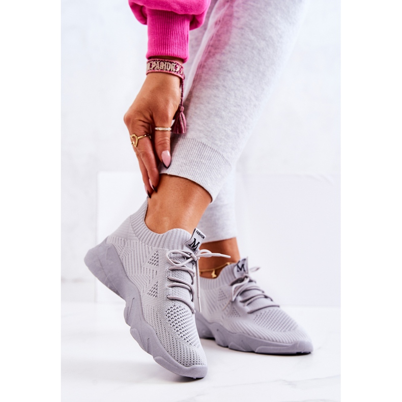 PS1 Tênis de tecido para calçados esportivos cinza Nolene 2